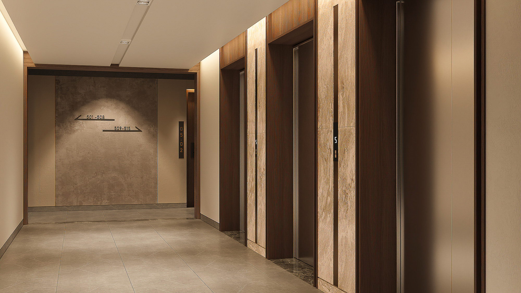 EAST Tower - TYPICAL LIFT LOBBY