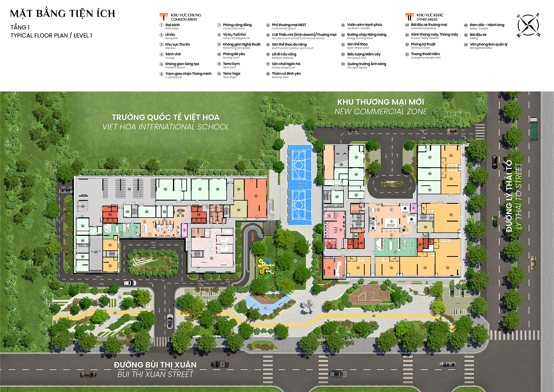 Mặt bằng tổng thể MIDORI PARK The NEST Mặt bằng tổng thể MIDORI PARK The NEST
