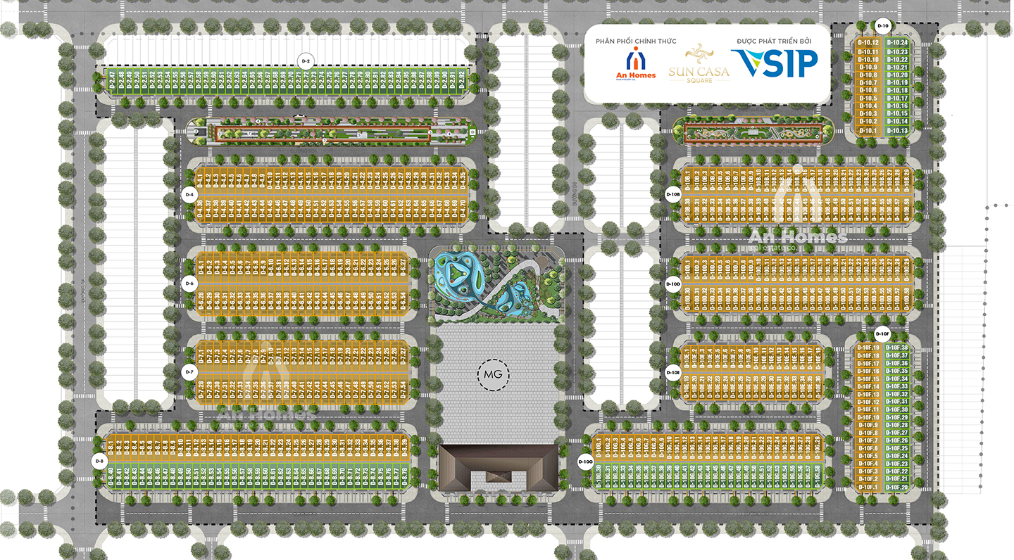 Mặt bằng tổng thể Sun Case Square