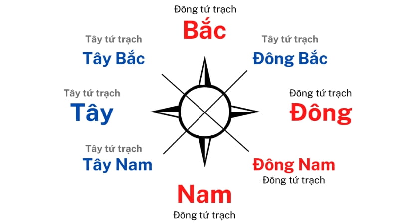 Đông Tứ Trạch Gồm Những Hướng Nào