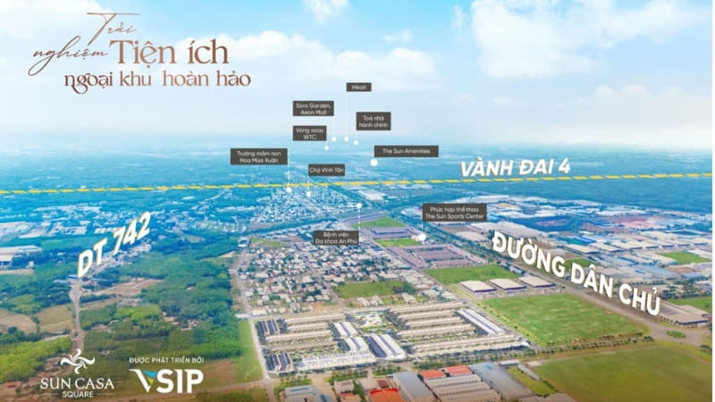 Vị trí dự án sun casa