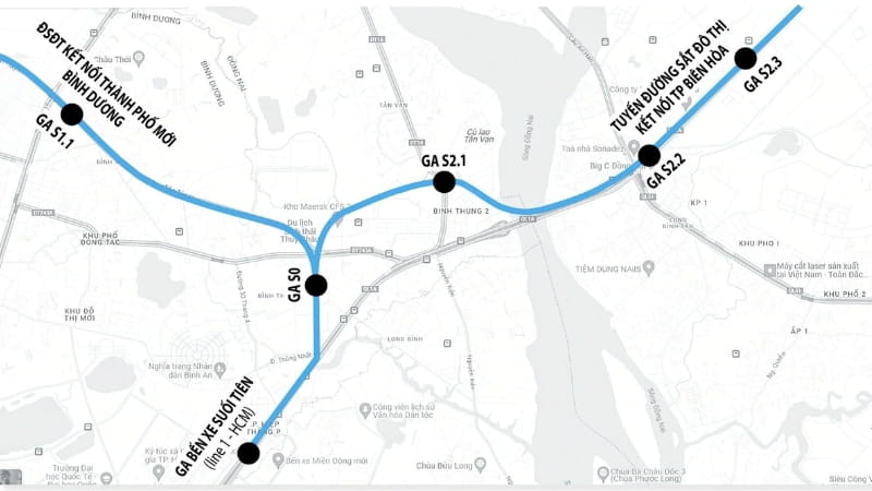 Tuyến Metro Thành phố Mới – Suối Tiên Đi Qua Những Đâu
