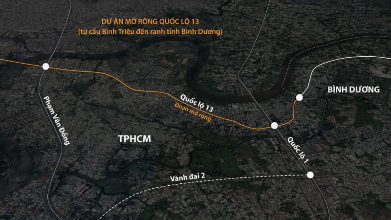 Quốc Lộ 13 Mở Rộng Đi Qua Những Khu Vực Nào