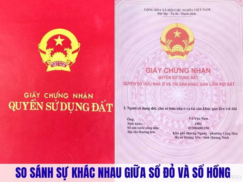 Sổ hồng và sổ đỏ khác nhau như thế nào